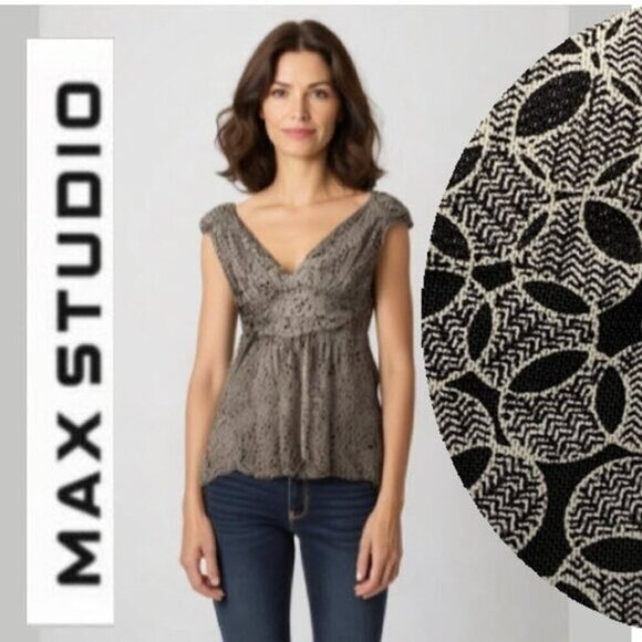 Max Studio Sleeveless Blouse Size Small - Picture 1 of 12